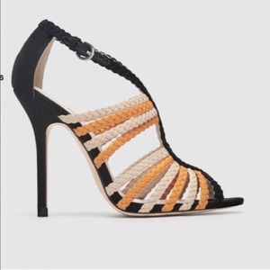 ⚠️CLEAROUT SALE⚠️ Zara Braided Heels NWOT